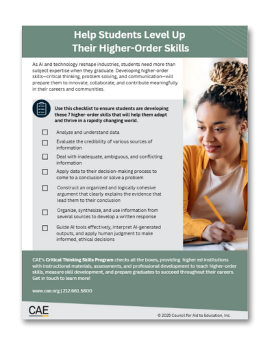 Building Higher-Order Skills for Success in a Changing Workforce
