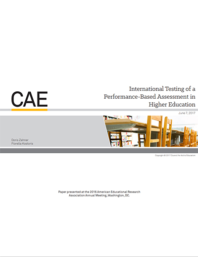 International Testing of a  Performance-Based Assessment in  Higher Education